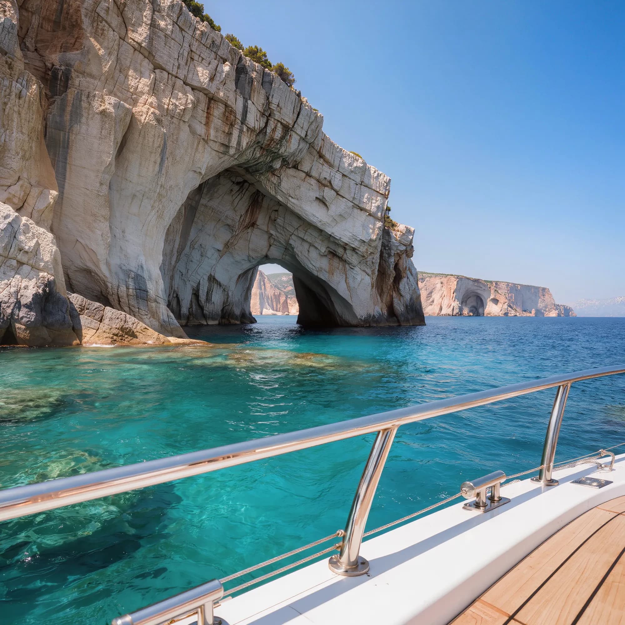 Velero en el Mediterráneo cerca de la Cala Portixol